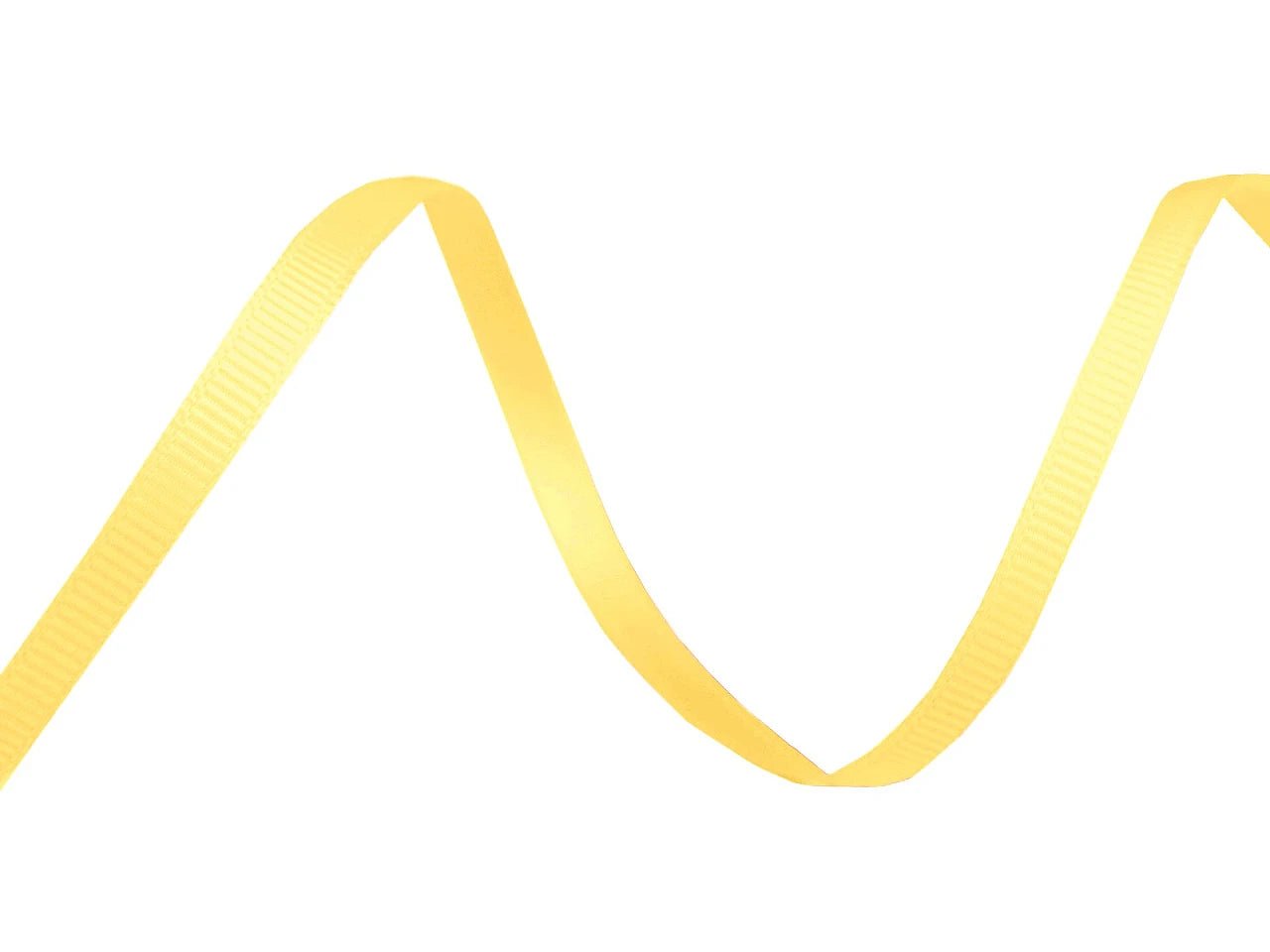 Grosgrain ribbon 5 mm - yellow (30 m roll)