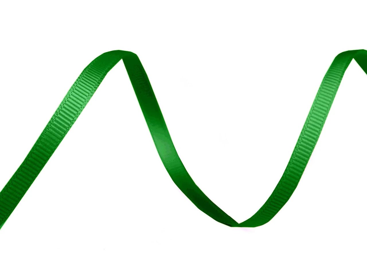Grosgrain ribbon 5 mm - green (30 m roll)
