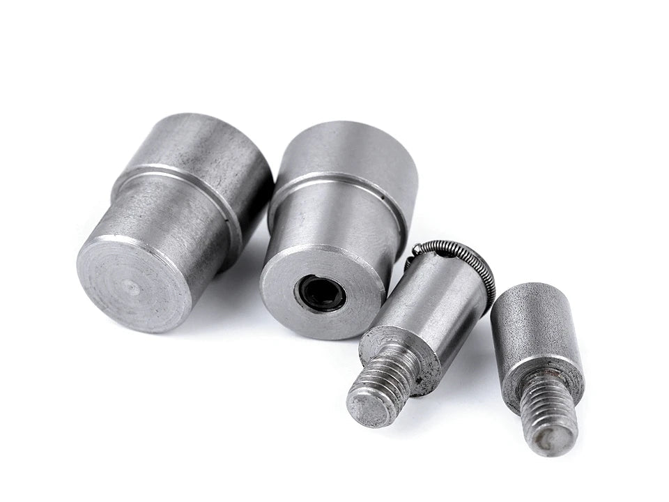 Hand press die set for metal snap buttons Ø10 / 12 / 15 mm