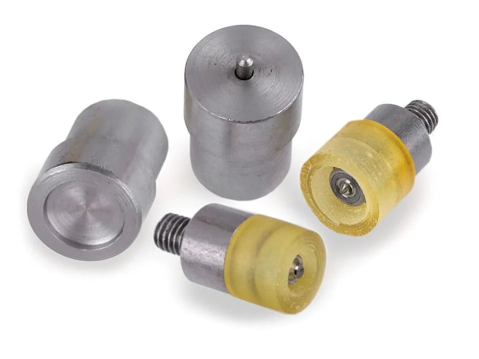Hand press die set for metal snap fasteners Ø10 / 12 / 15 mm