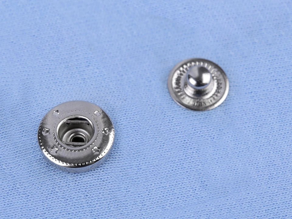 Hand press tip set for metal snap fasteners Ø10 / 12 / 15 mm