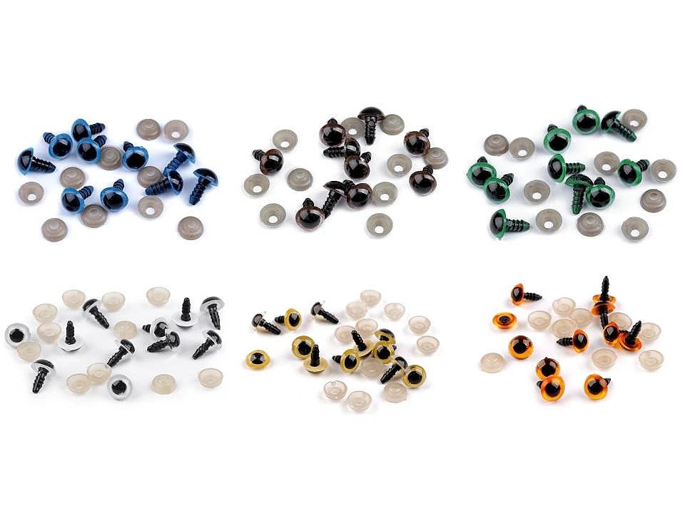 Spielzeugaugen Ø10 mm-weiß (5 Paare pro Packung)