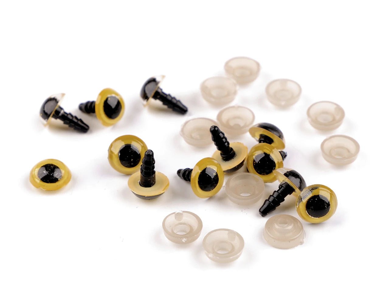 alt
Yeux pour jouets Ø10 mm - jaunes (5 paires par emballage)