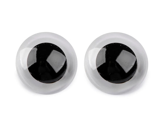 Yeux pour peluches Ø40 mm transparents (1 paire par emballage)