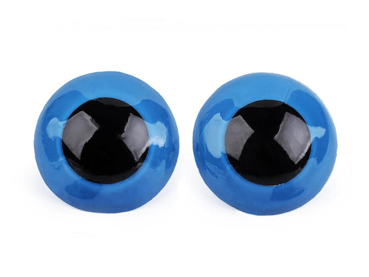Yeux pour peluches Ø40 mm, bleus (1 paire par emballage)