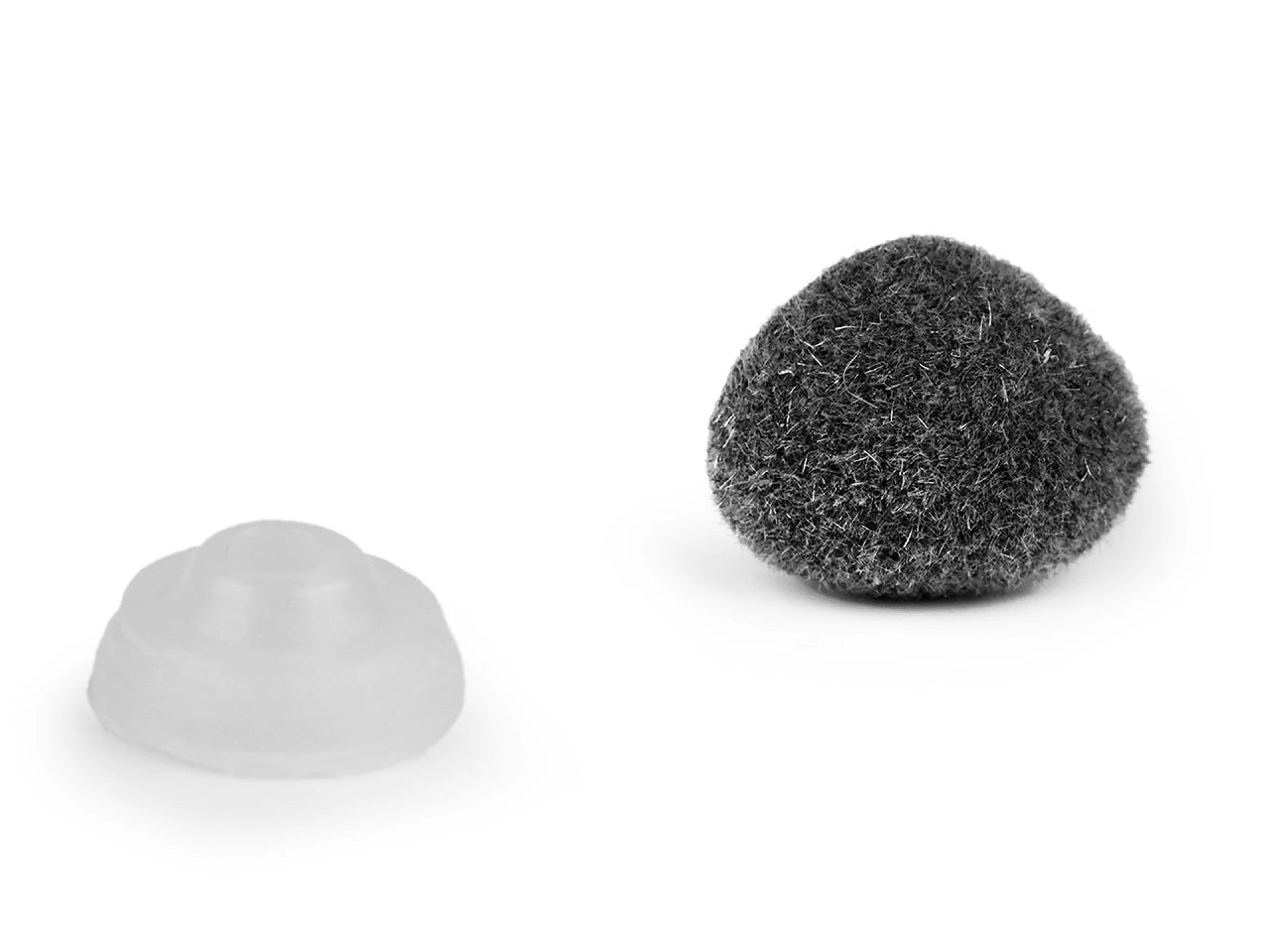 Toy nose 10x12 mm gray (pack of 5 pcs)