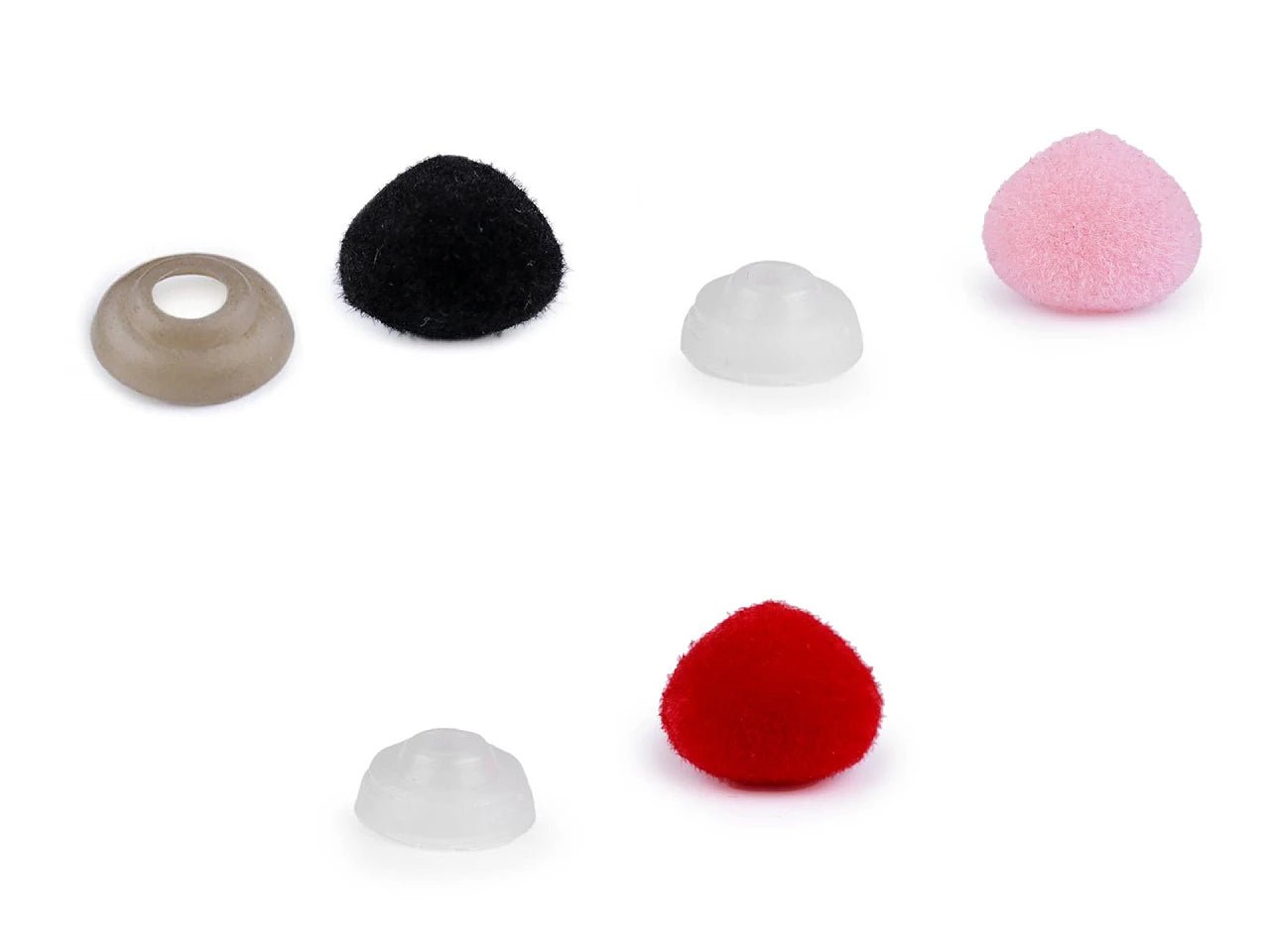 Toy nose 10x12 mm red (5 pcs per pack)