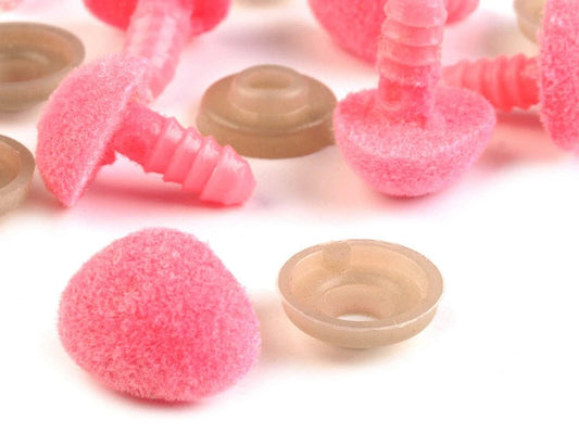 Nez pour jouet 11x14 mm rose (10 pièces)