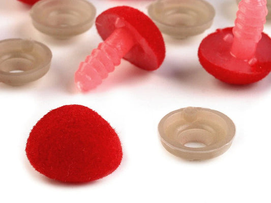 Nez pour jouet 11x14 mm rouge (lot de 10)