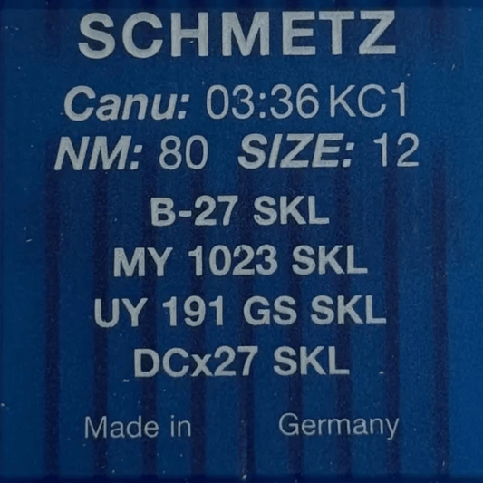Image of SCHMETZ industrial overlock needles DCx27 (B - 27) for very coarse knitwear - 10 pcs. – available at Šarlotes audumi
