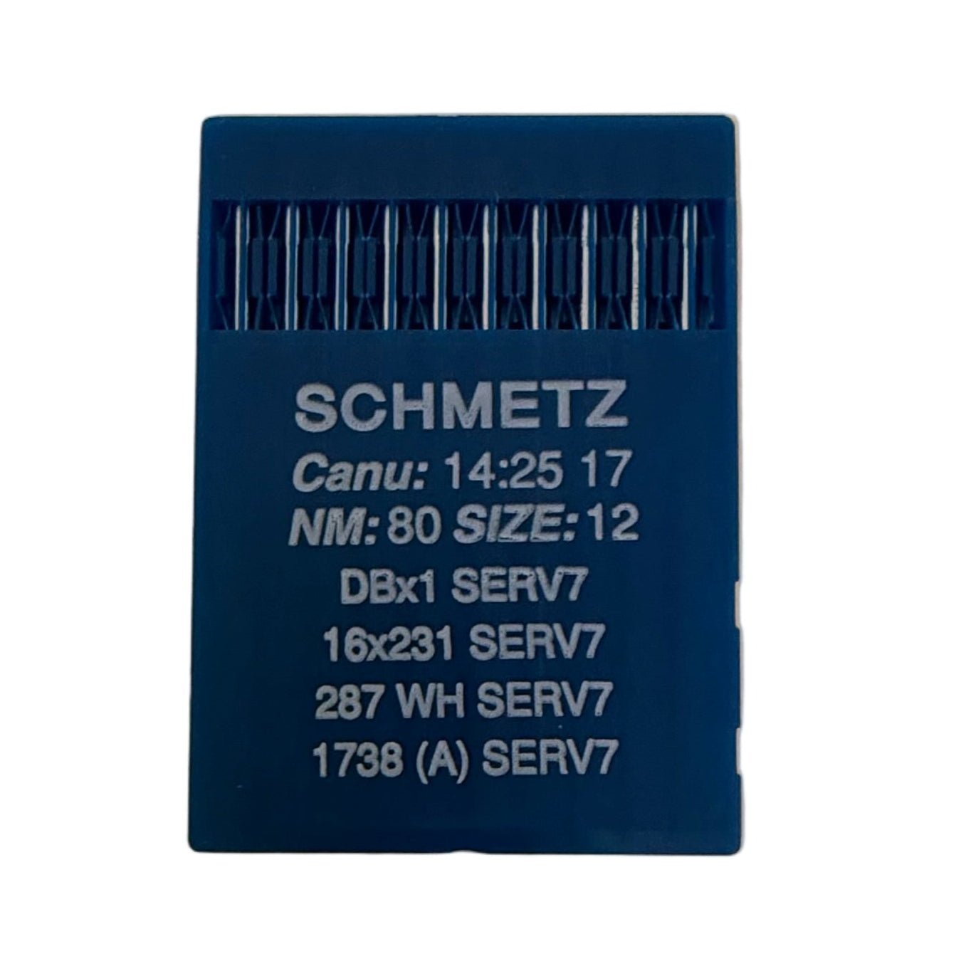 Image de l’aiguille pour machine à coudre industrielle SCHMETZ DBx1 (1738) SERV 7 universelle - 10 pcs – disponible chez Šarlotes audumi