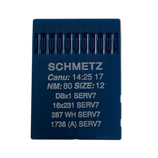 Image of industrial sewing machine needles SCHMETZ DBx1 (1738) SERV 7 universal - 10 pcs. – available at Šarlotes audumi