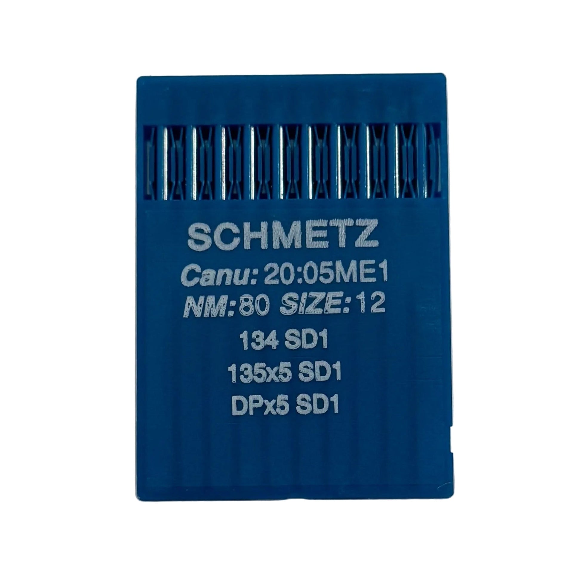 Image avec aiguilles pour machine à coudre industrielle SCHMETZ DPx5 (134) SD1 pour cuir - 10 pièces – disponible chez Šarlotes audumi
