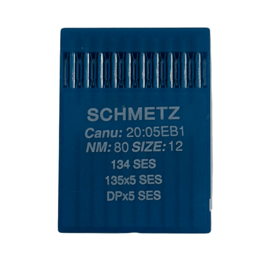 Image avec aiguilles pour machine à coudre industrielle SCHMETZ DPx5 (134) SES pour maille et vêtements de sport - 10 pièces – disponible chez Šarlotes audumi