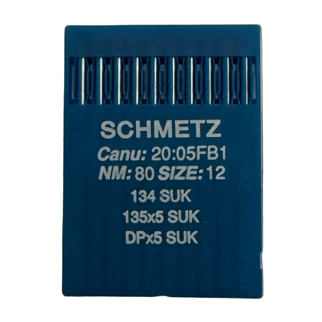 Image de l'aiguille pour machine à coudre industrielle SCHMETZ DPx5 (134) SUK pour maille et jean - 10 pcs. – disponible chez Šarlotes audumi