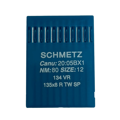 Image avec aiguilles pour machine à coudre industrielle SCHMETZ DPx5 (134) VR pour cuir - 10 pièces – disponible chez Šarlotes audumi