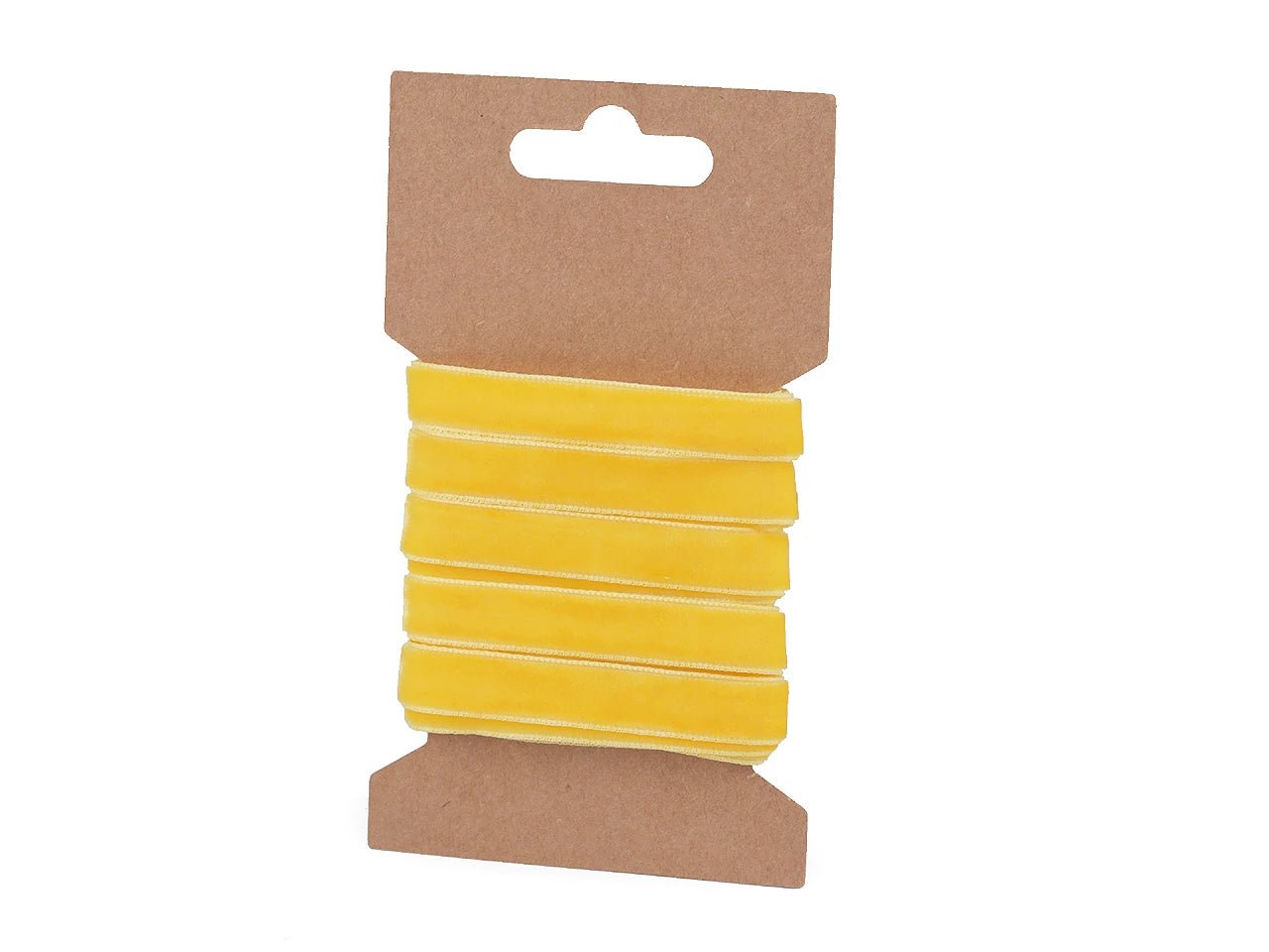 Ruban de velours 9 mm (emballage 3 m) - jaune