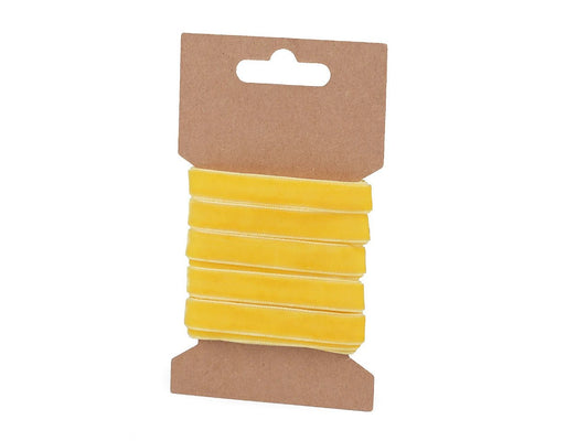 Ruban de velours 9 mm (emballage 3 m) - jaune