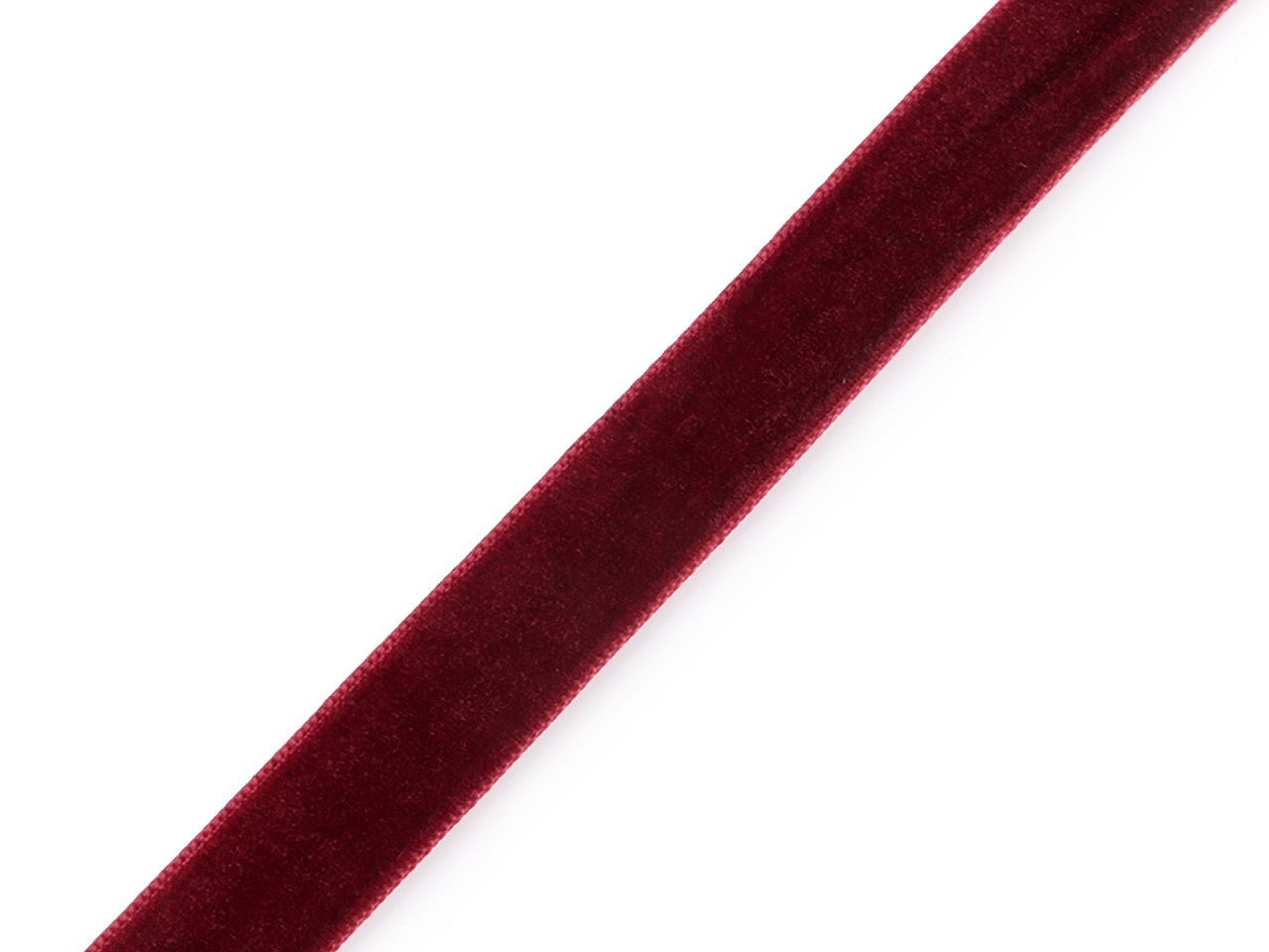 Ruban en velours 15 mm (lot de 22,5 m) - bordeaux