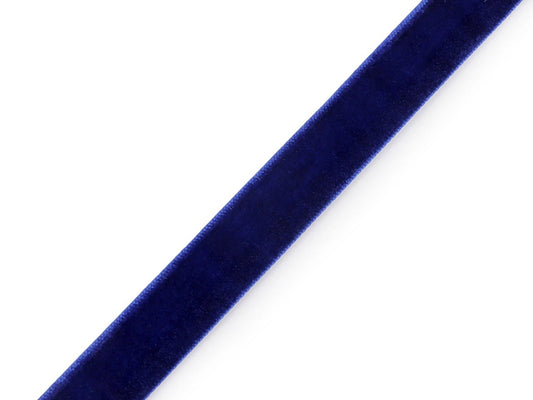 Ruban en velours 15 mm (pack de 22,5 m) - bleu roi