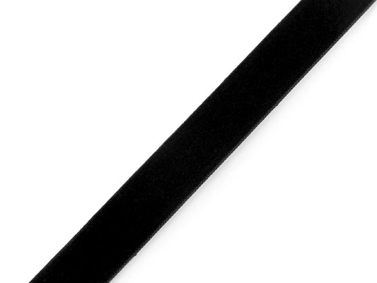 Ruban de velours 15 mm (rouleau de 22,5 m) - noir