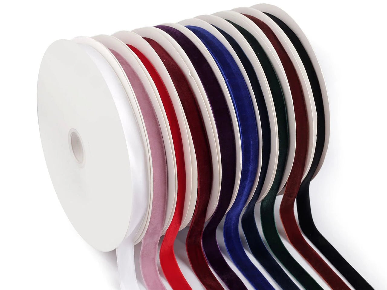 Velvet ribbon 15 mm (package 22.5 m) - dark blue