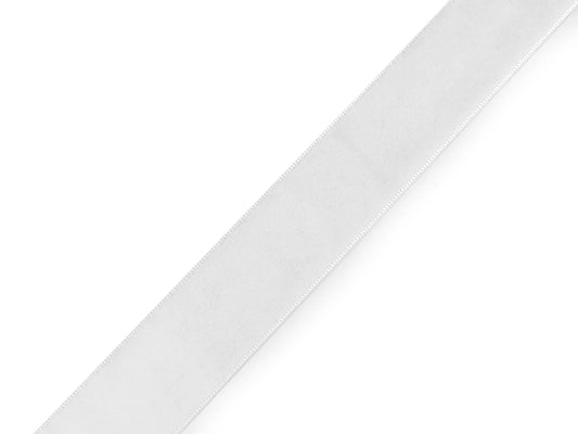 Image de ruban de velours 25 mm - blanc – disponible chez Šarlotes audumi