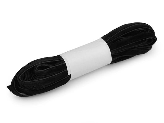 Ruban en velours 5 mm (pack de 5 m) - noir