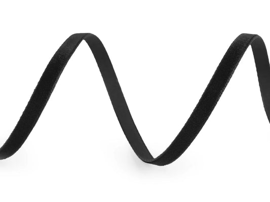 Ruban en velours 5 mm (pack de 5 m) - noir