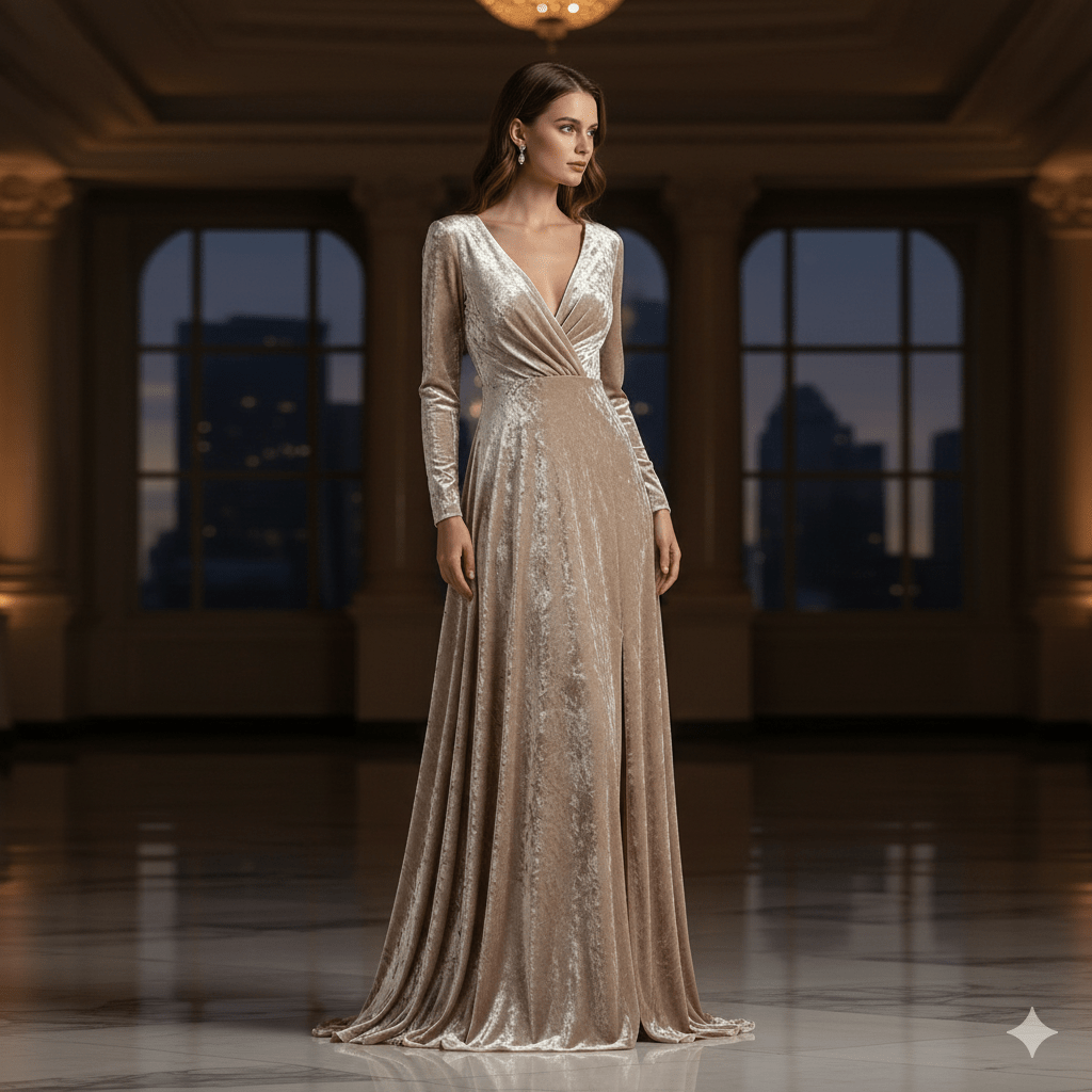 Image de velours avec élasthanne - crémeux 240 g/m² – disponible chez Tissus Charlotte