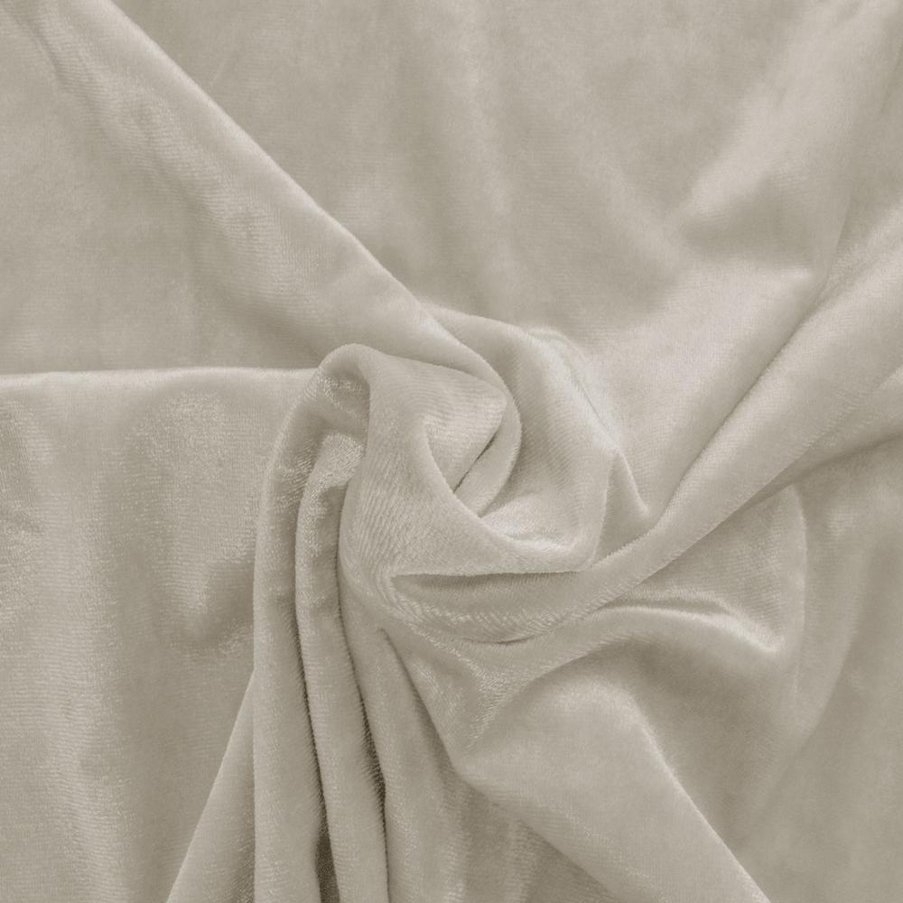 Image de velours avec élasthanne, crème, 240 g/m² – disponible chez Šarlotes audumi