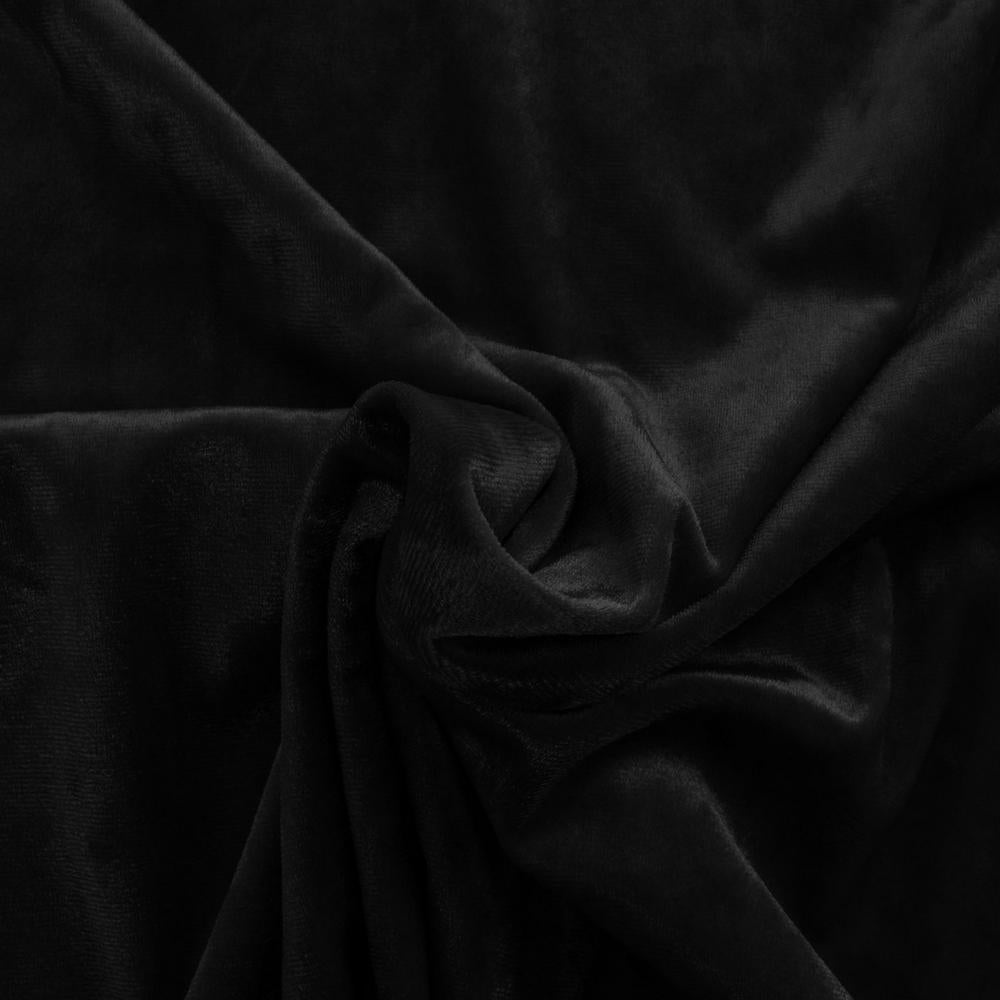 Image de velours avec élasthanne - noir 240 g/m² – disponible chez Šarlotes audumi