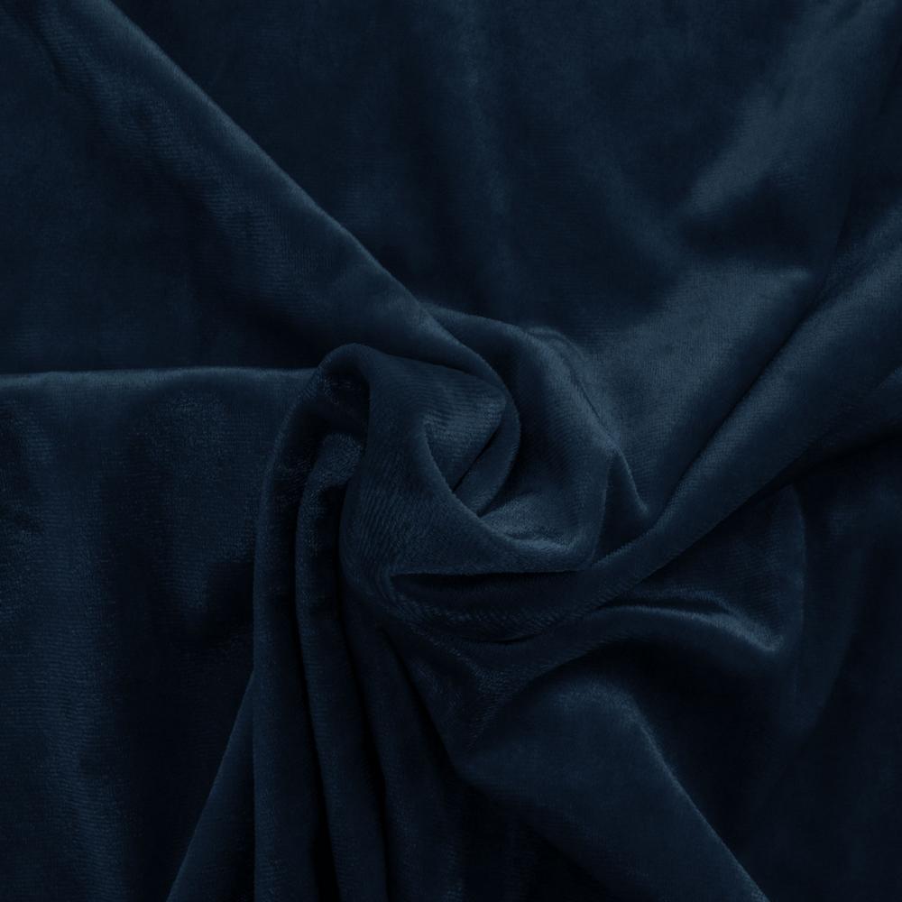Image de velours avec élasthanne - bleu foncé 240 g/m² – disponible chez Šarlotes audumi