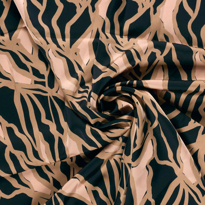 Image avec motif satiné abstrait brun et noir 185 g/m² – disponible chez Šarlotes audumi