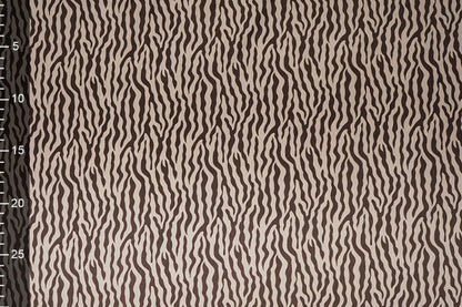 Satin with elastane - zebra 80 g/m²