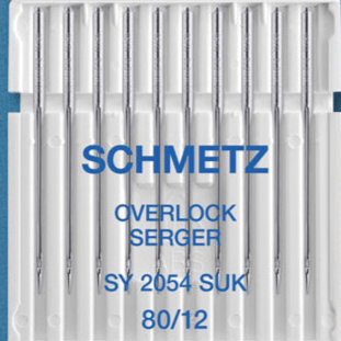 SCHMETZ Aiguilles pour surjeteuse pour tricot SY 2054 SUK - N°80 (10 pièces)