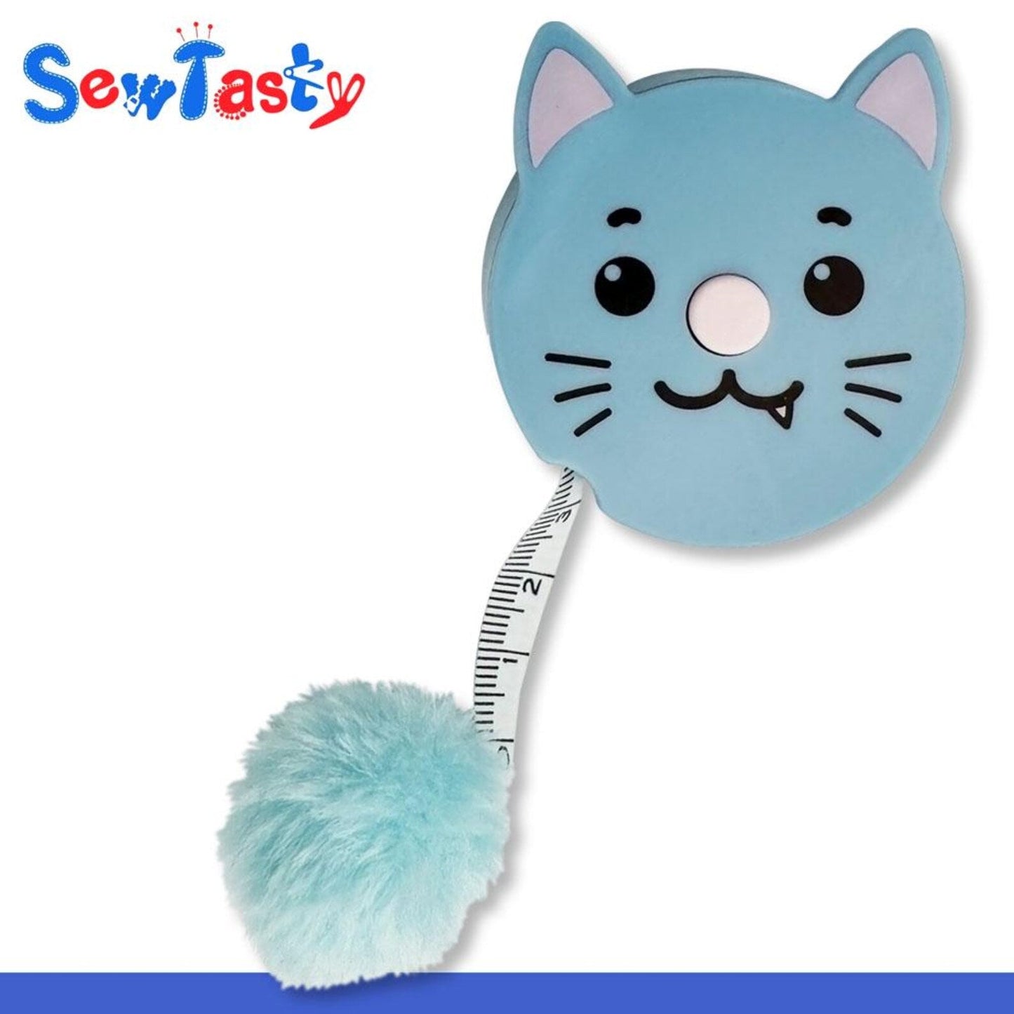 Image de ruban à mesurer rétractable Sew Tasty en forme d’animal, 150 cm – pour la couture et les loisirs créatifs – disponible en ligne chez Šarlotes audumi