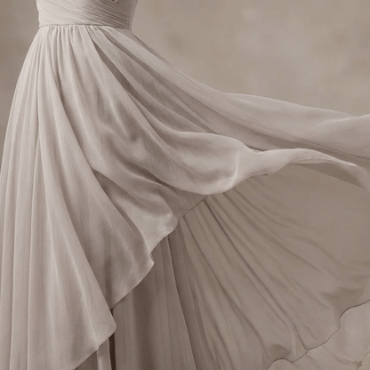 Image of Chiffon - light grey | 150 cm | 80 g/m² – available at Charlotte's Fabrics