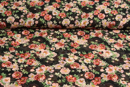 Chiffon - roses | 150 cm | 65 g/m²