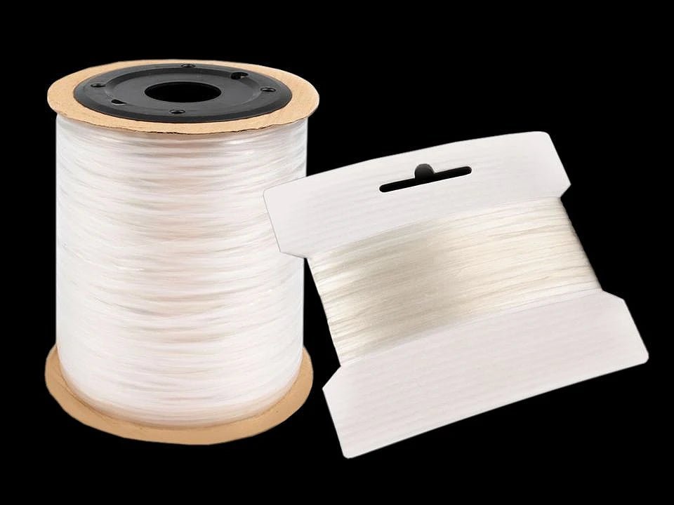 Ruban élastique transparent en silicone 6 mm - lot de 20 m