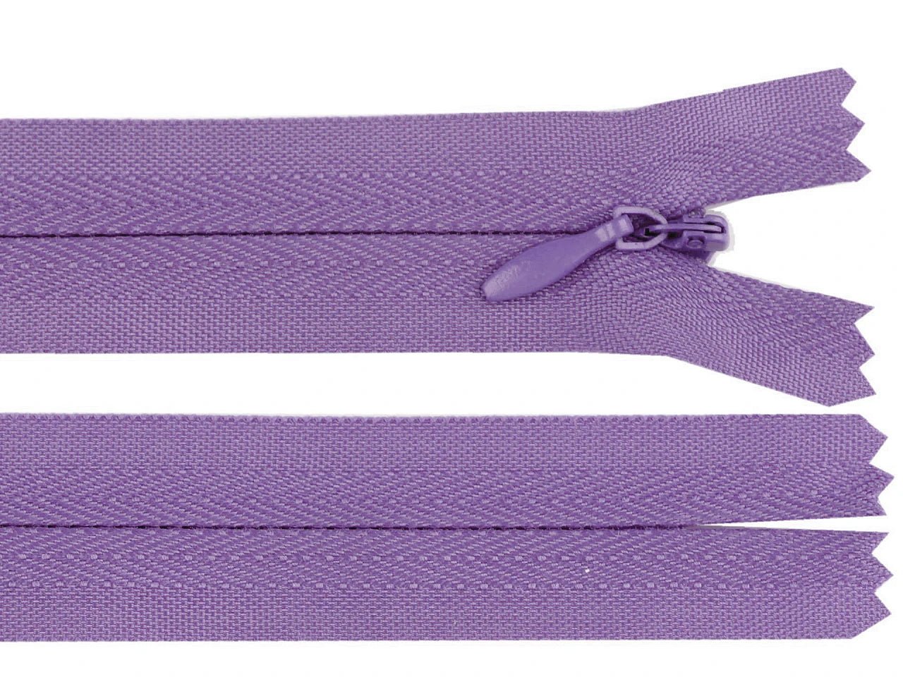 Fermeture éclair invisible - lilas