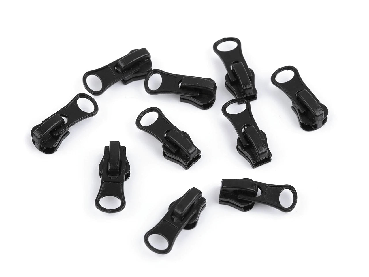 Image avec curseur, tirette en plastique pour fermeture éclair n°3|différentes teintes – disponible chez Šarlotes audumi