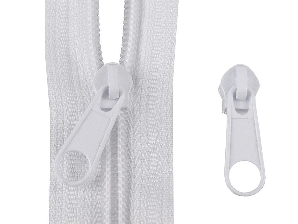 Image du curseur, tirette pour fermeture éclair spiralée n°3, en différentes teintes – disponible chez Šarlotes audumi