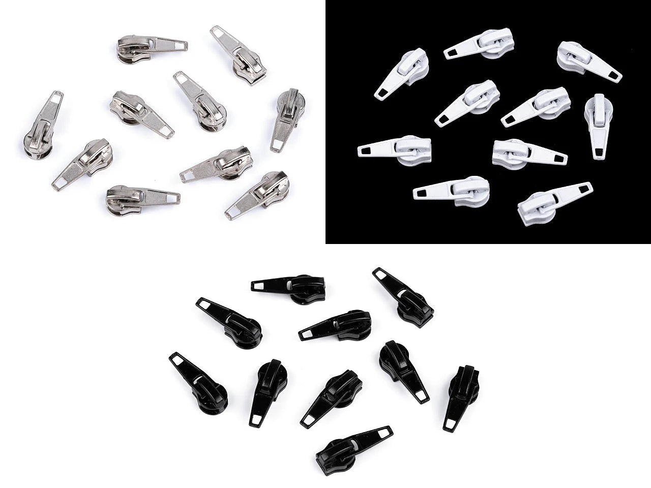 Image avec curseur, tirette pour fermeture éclair spiralée n°5|teintes variées – disponible chez Šarlotes audumi