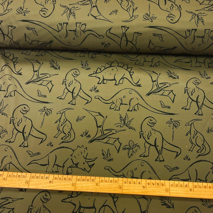 Tissu softshell dino 310 g/m² – disponible chez Šarlotes audumi