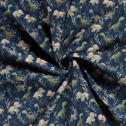 Softshell fabric - little dinosaurs 310 g/m²