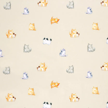 Softshell fabric - kitties 310 g/m²