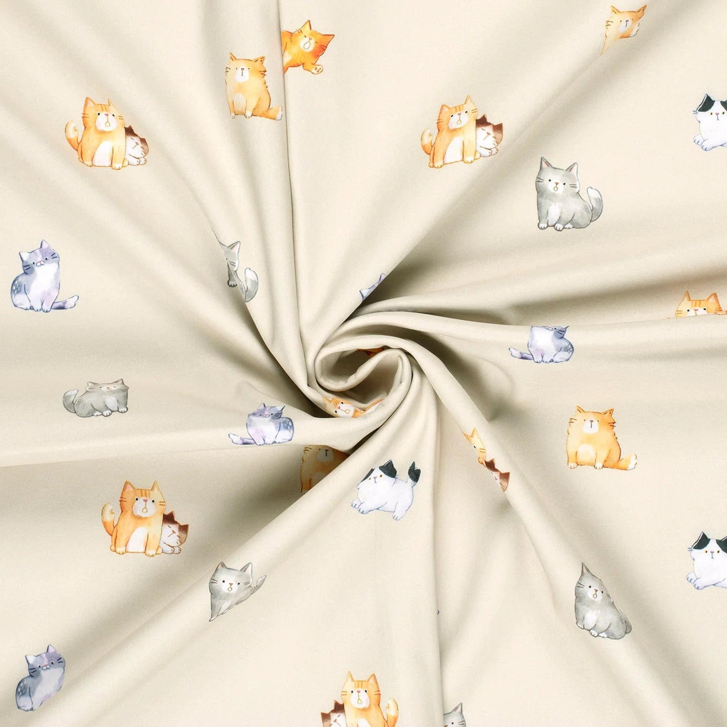 Softshell fabric - cats 310 g/m²