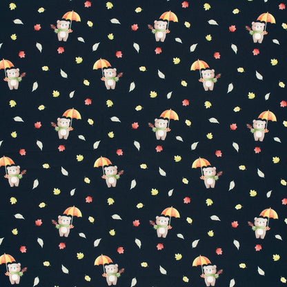Tissu softshell - oursons avec parapluie 310 g/m²