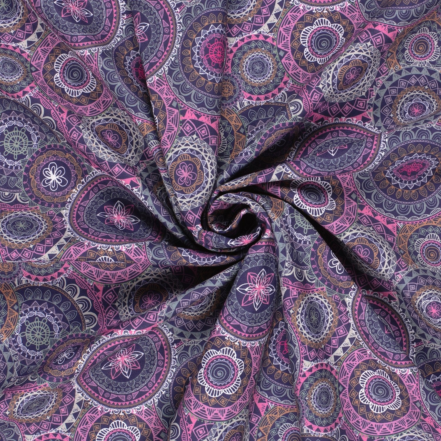 Softshell fabric - mandalas 310 g/m²